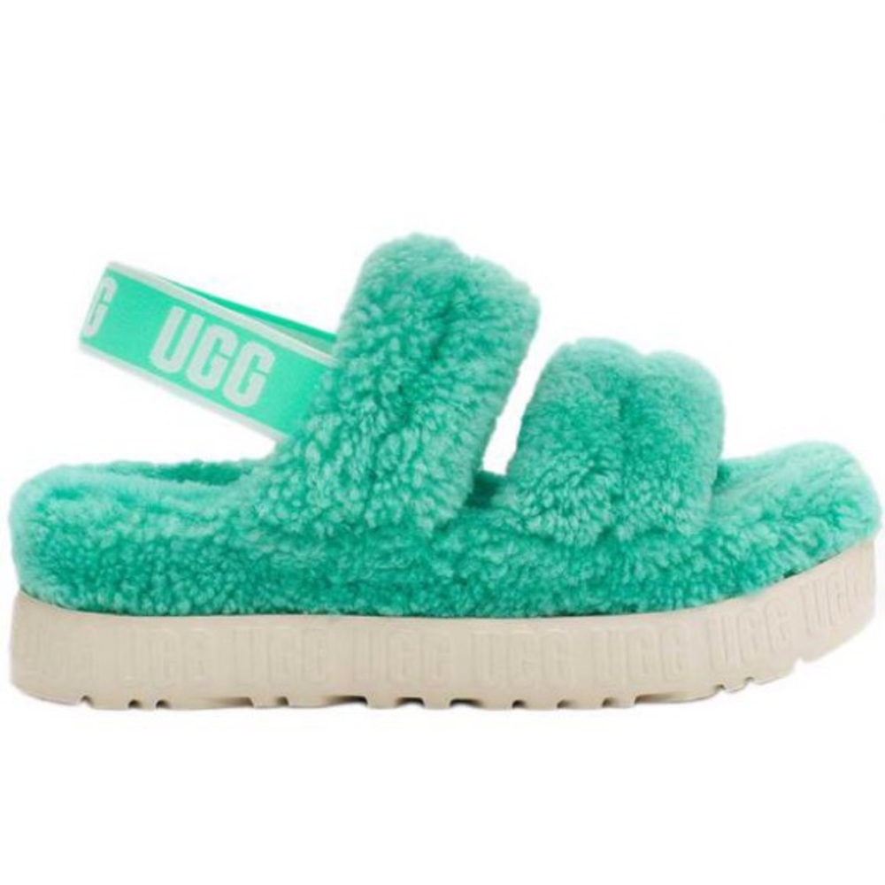 UGG Oh Fluffita Genuine Shearling Slingback Sandal